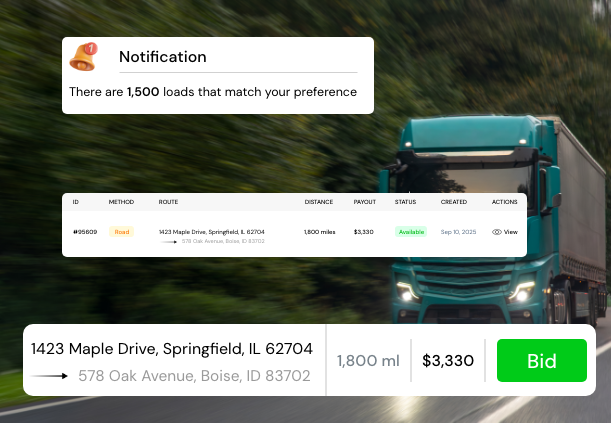 Earn more per load with Winixx Freight